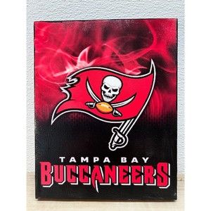 NFL Tampa Bay Buccaneers Painted Framed Wall Decor Picture Size: 10 x 8 Inches